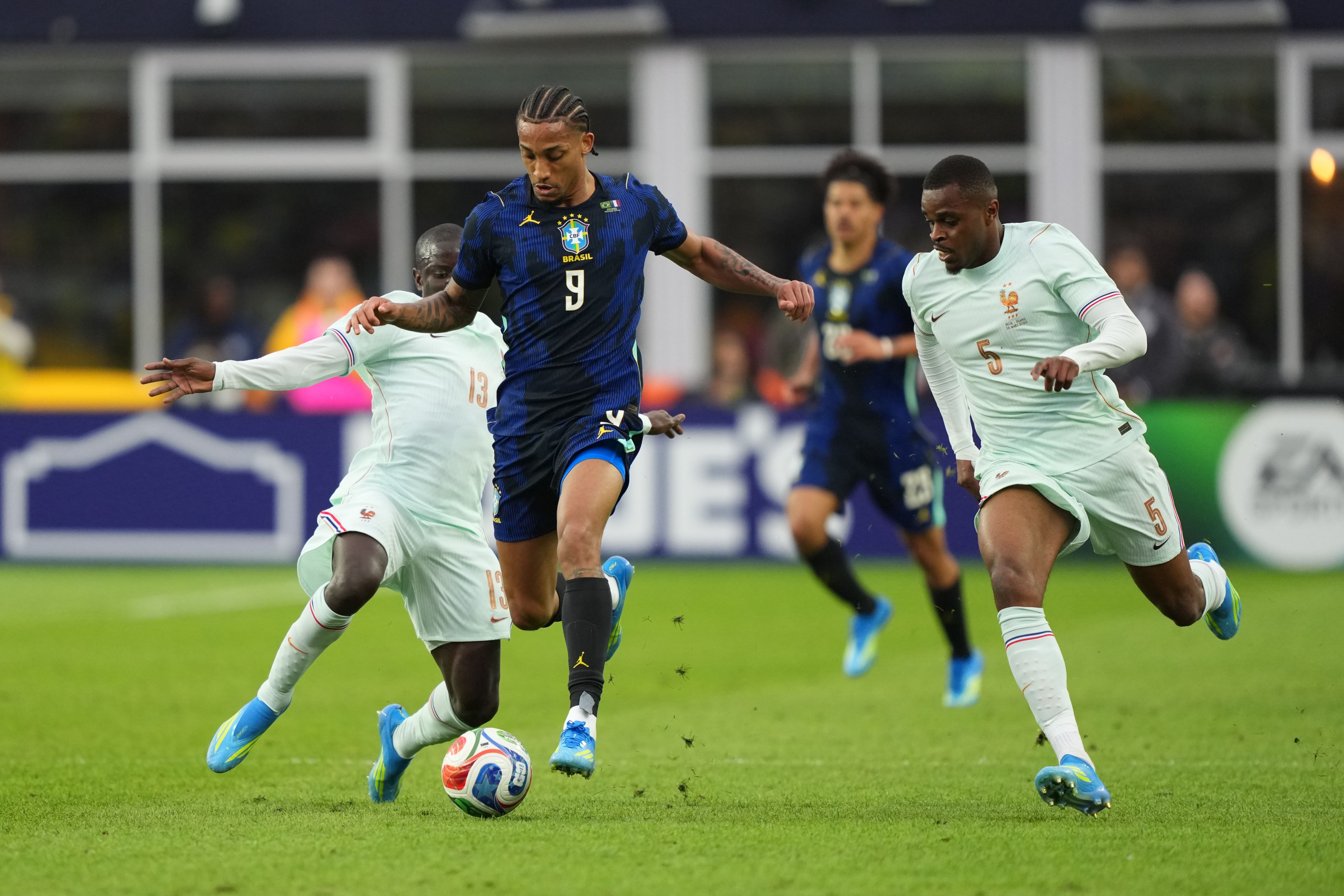 Joao Pedro in action for Brazil.