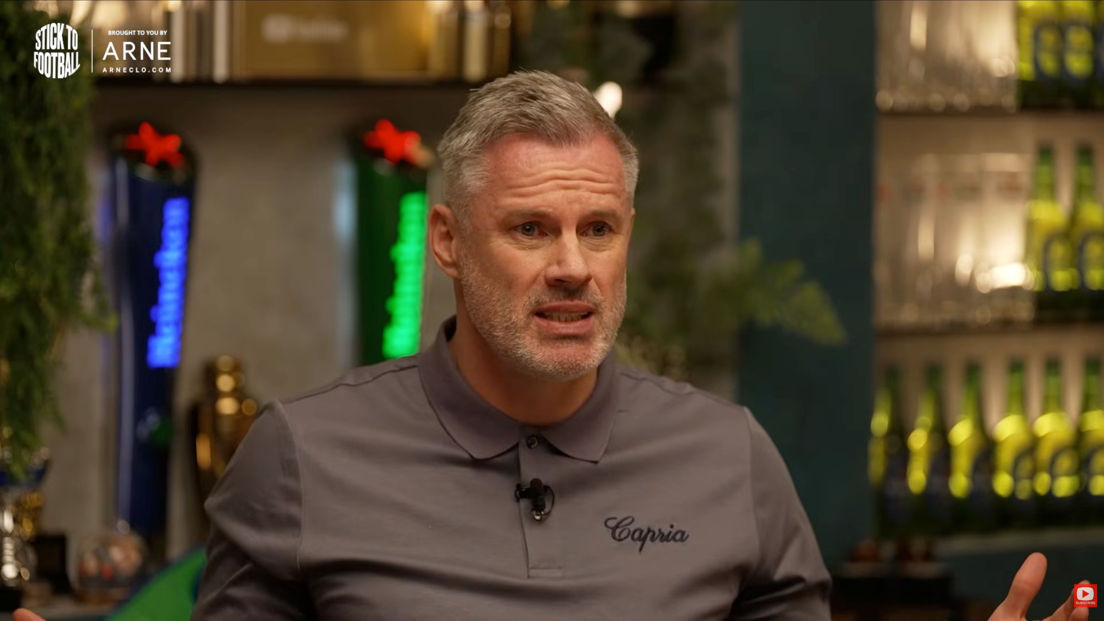 Jamie Carragher speaking on The Overlap.