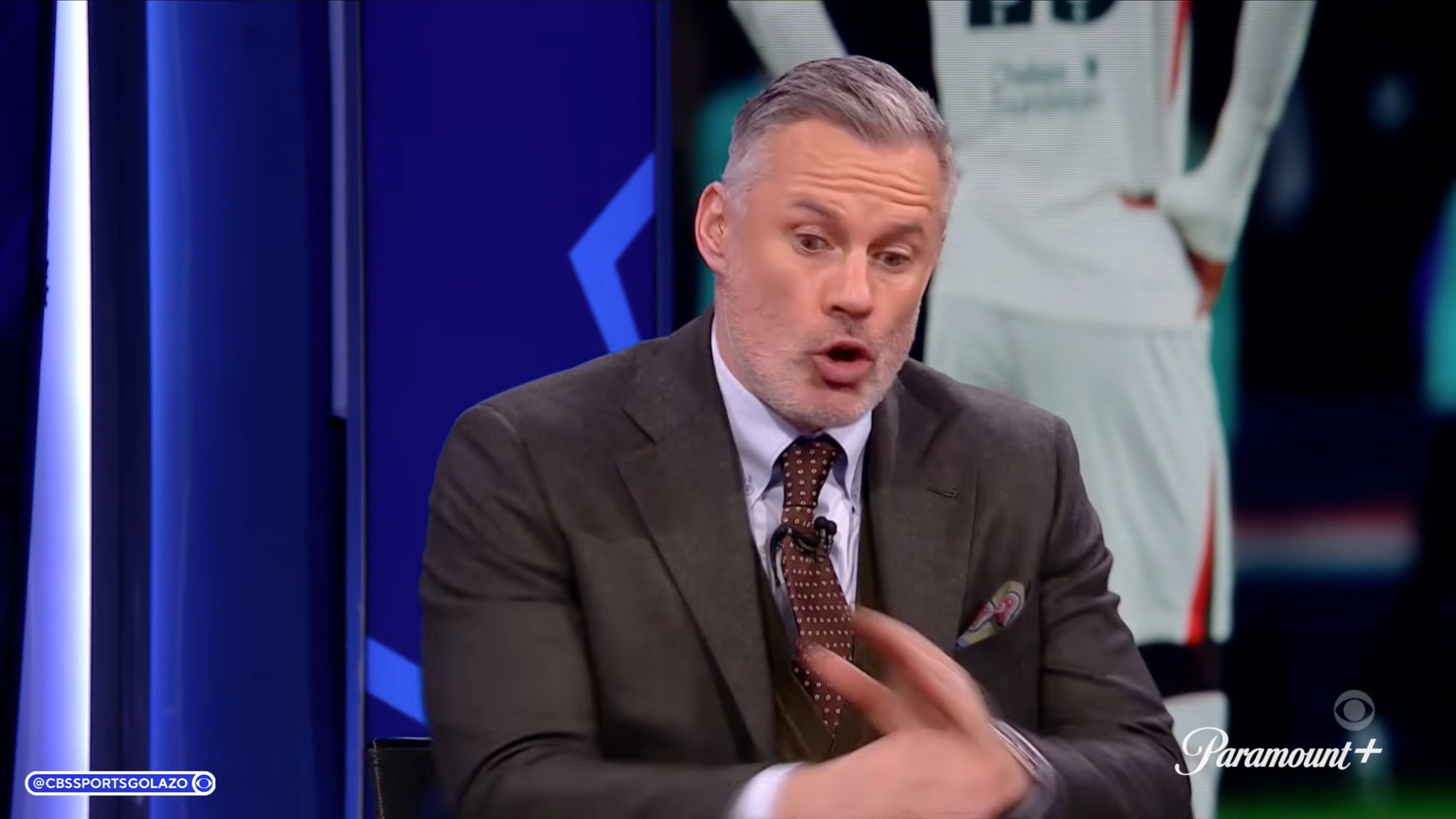 Jamie Carragher talking about Chelsea's goalkeepers.