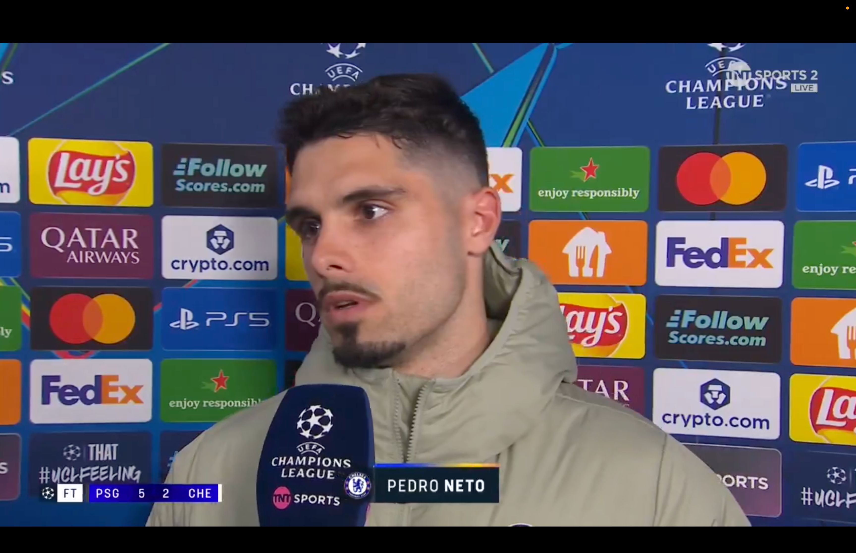 Pedro Neto apologises for his ball boy incident.