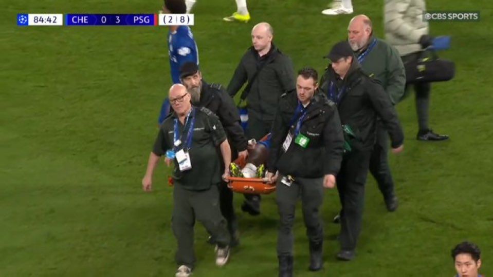 Trevoh Chalobah stretchered off.