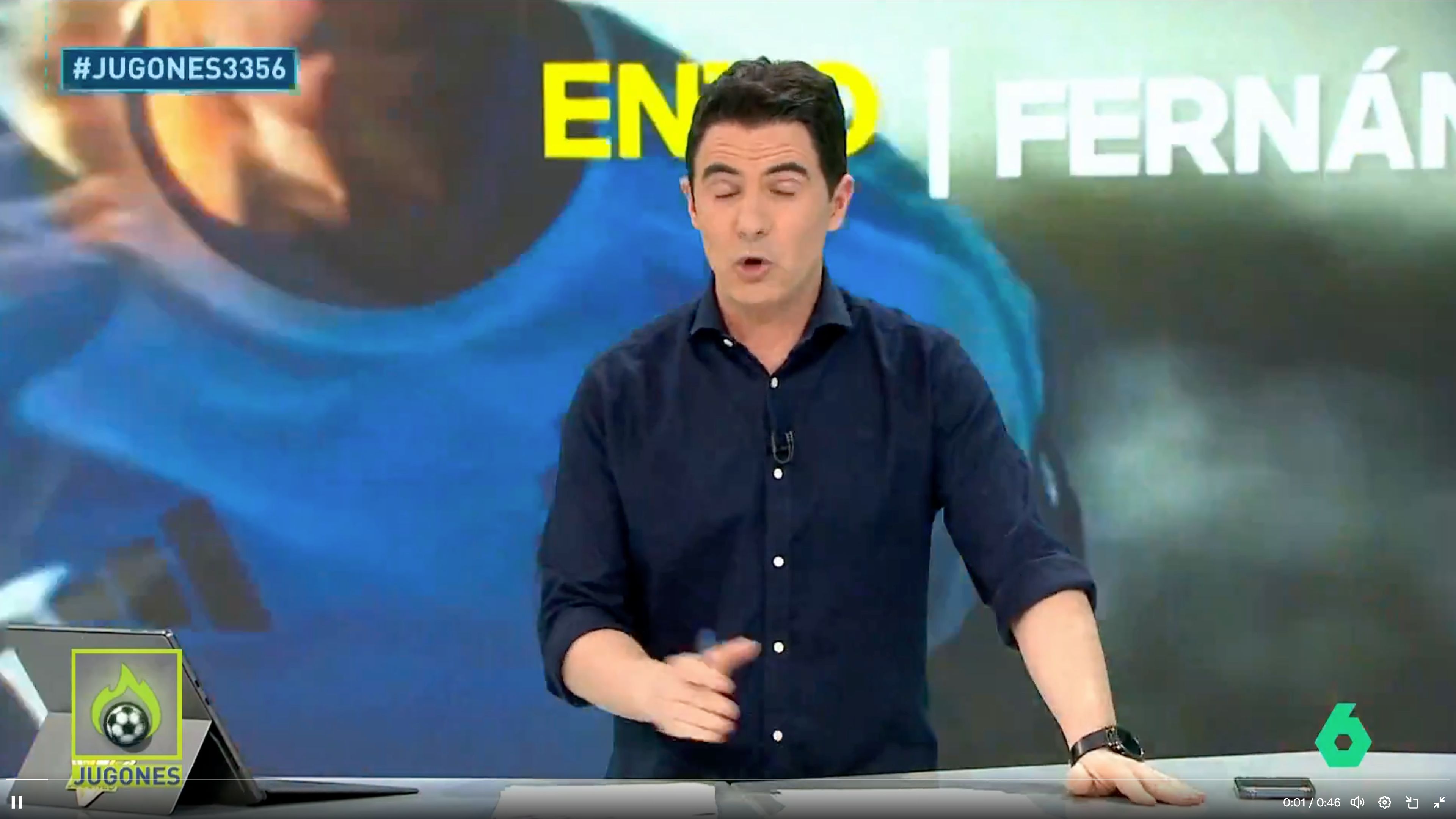 El Chiringuito speaking about Enzo.