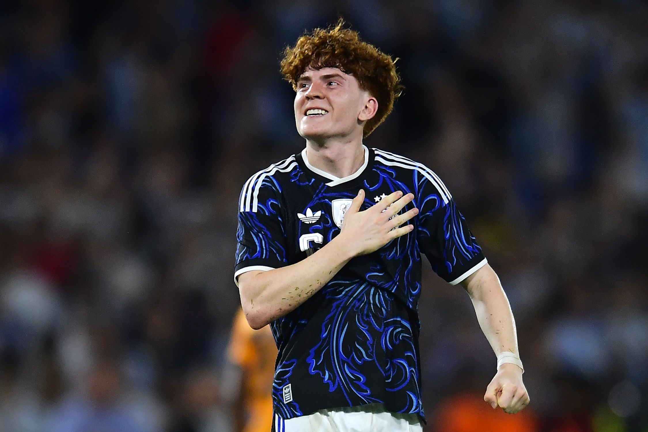 Valentin Barco in action for Argentina.