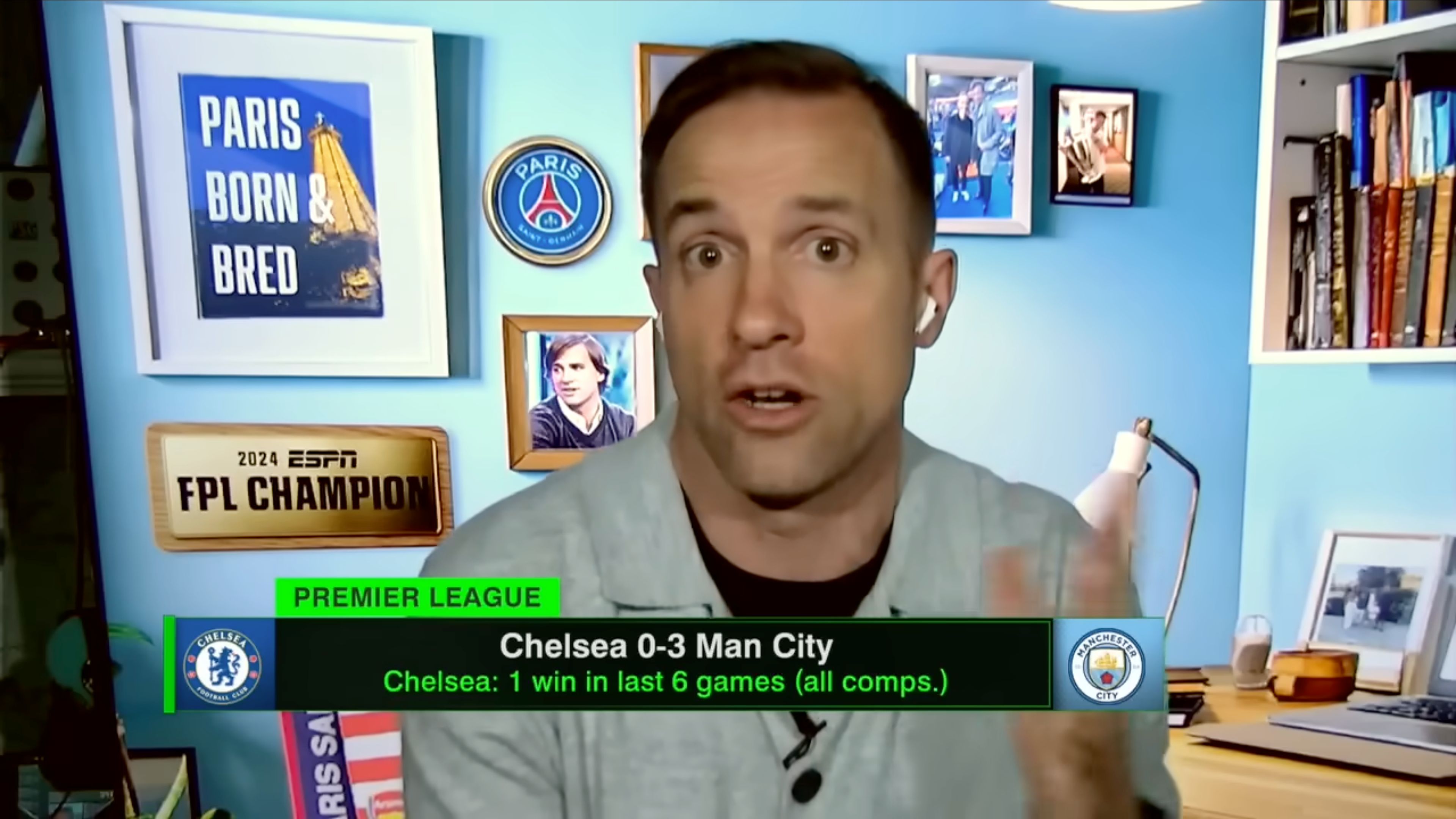 Julien Laurens speaking about Liam Rosenior.