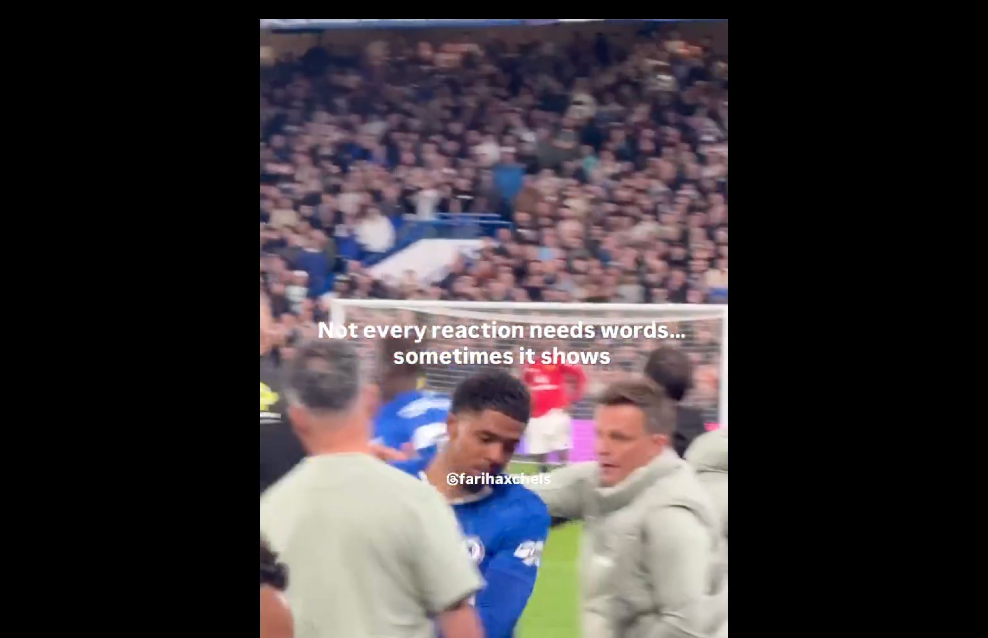 Wesley Fofana shrugs off his coaches.