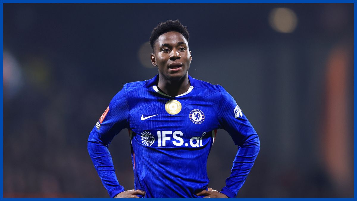 Dario Essugo in midfield.