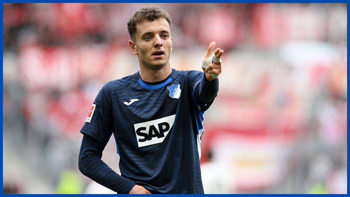 Fisnik Asllani playing for Hoffenheim.