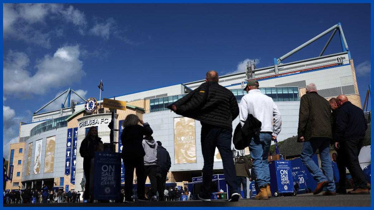 Stamford Bridge in the sun.