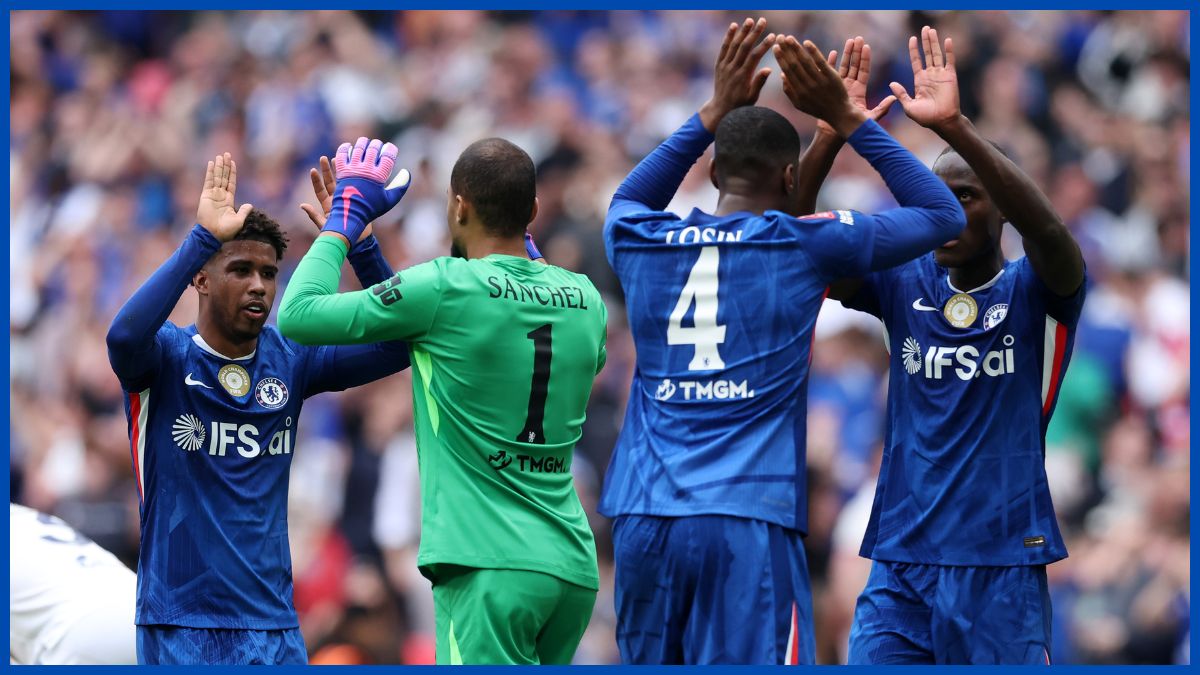 Chelsea's generic group celebrate a win.