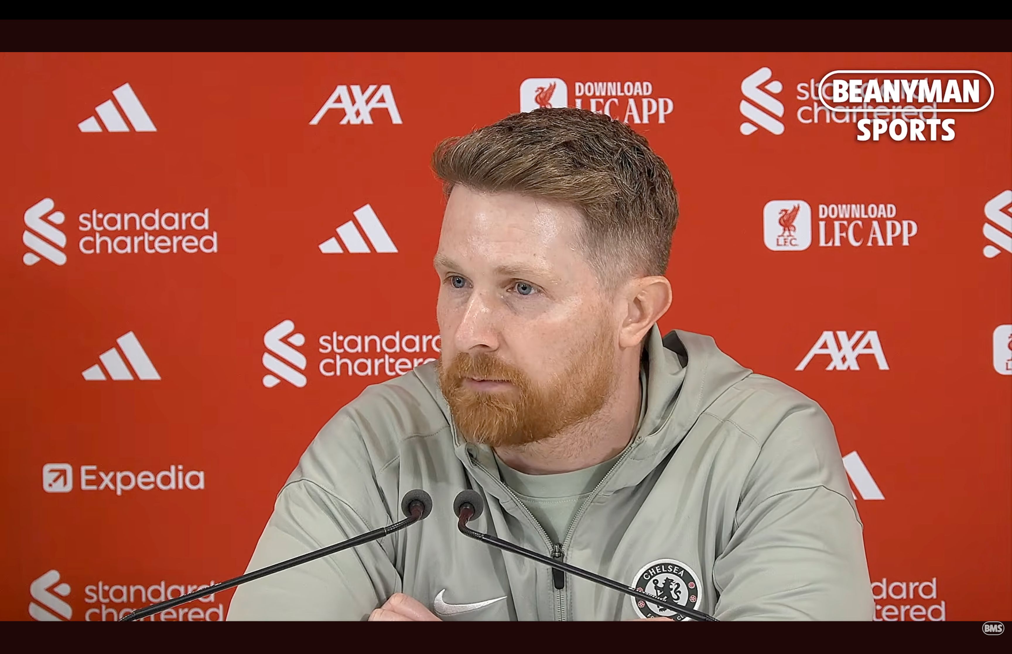 Calum McFarlane speaks about Liverpool game at full time.