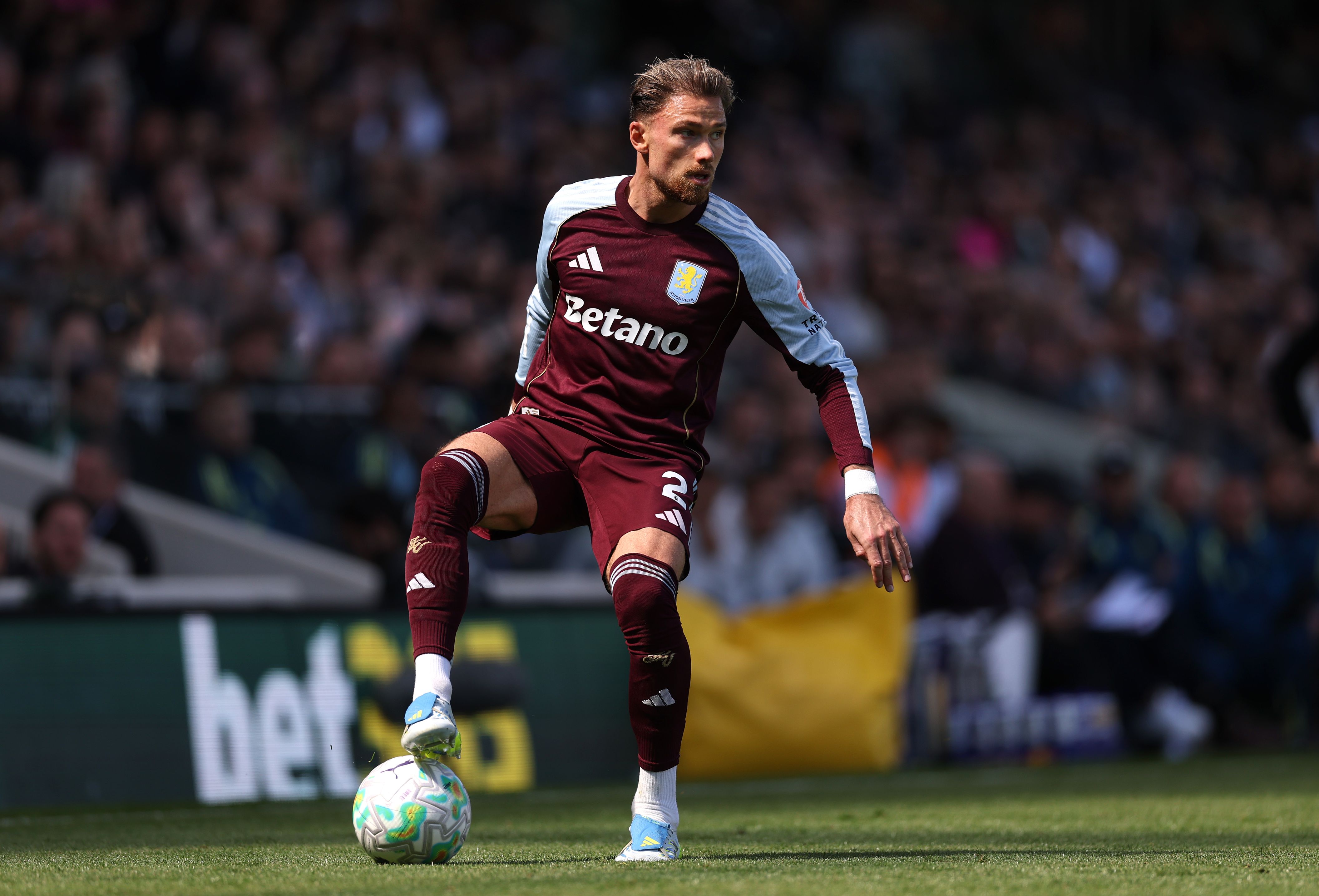 Matty Cash in action for Aston Villa.